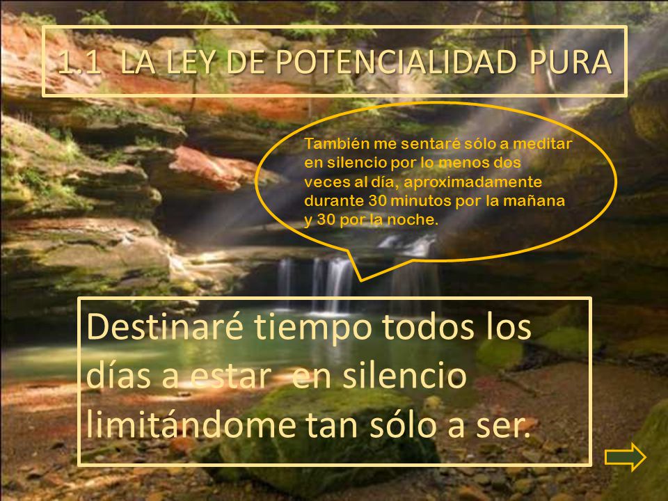 1.1 LA LEY DE POTENCIALIDAD PURA