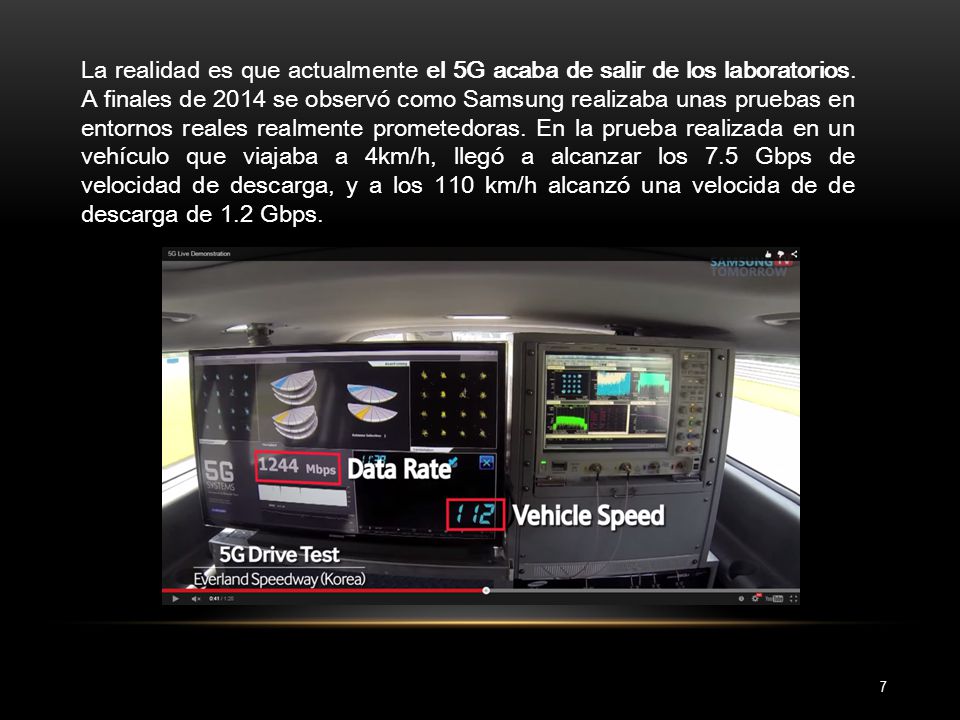 La realidad es que actualmente el 5G acaba de salir de los laboratorios.