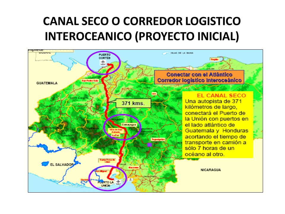 CANAL SECO O CORREDOR LOGISTICO INTEROCEANICO (PROYECTO INICIAL)