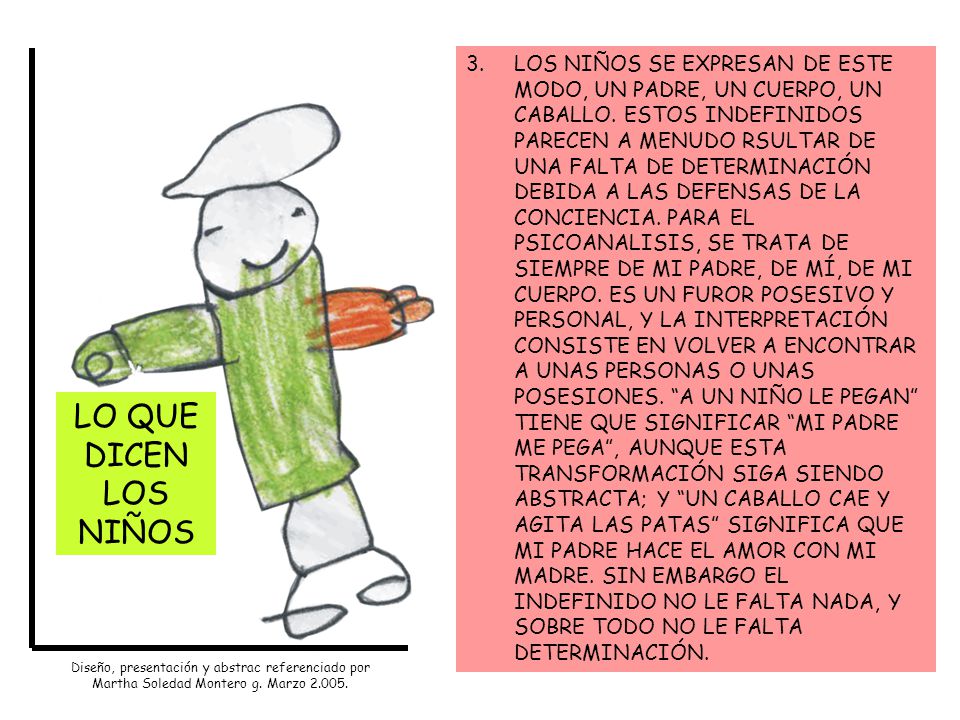 3. LOS NIÑOS SE EXPRESAN DE ESTE MODO, UN PADRE, UN CUERPO, UN CABALLO