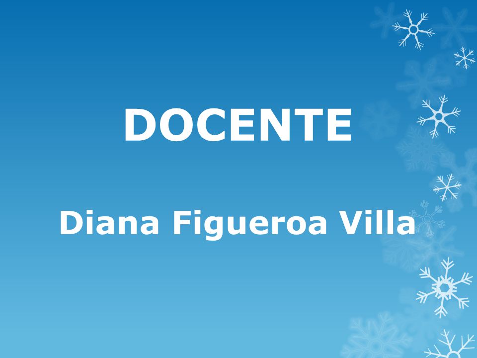 DOCENTE Diana Figueroa Villa