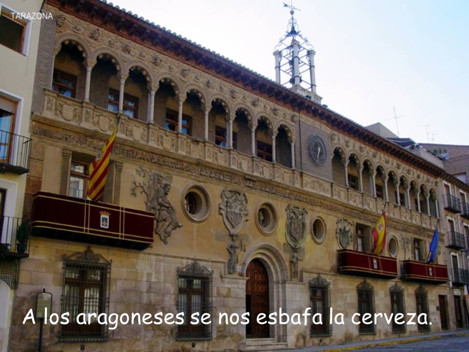 A los aragoneses se nos esbafa la cerveza.