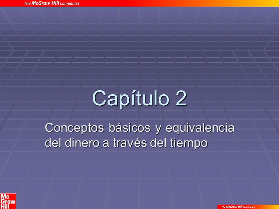 Conceptos básicos y equivalencia del dinero a través del tiempo