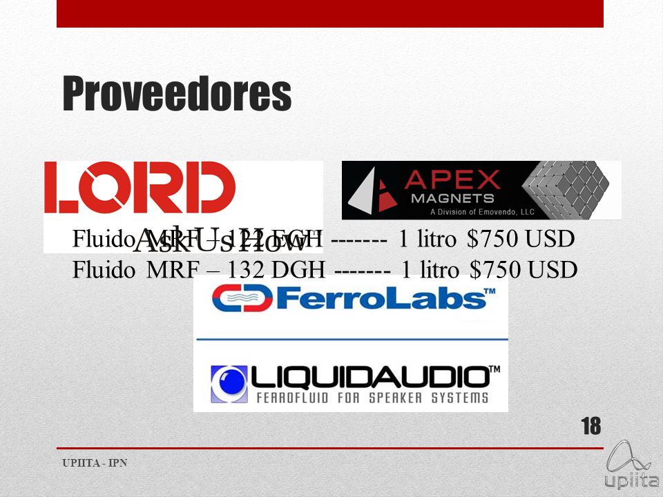 Proveedores Fluido MRF – 122 EGH litro $750 USD
