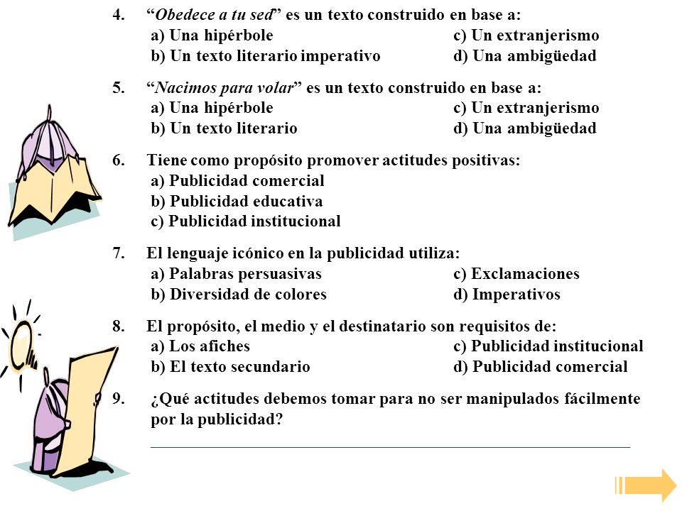 Obedece a tu sed es un texto construido en base a: