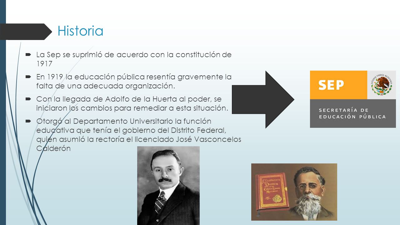 Historia La Sep se suprimió de acuerdo con la constitución de 1917