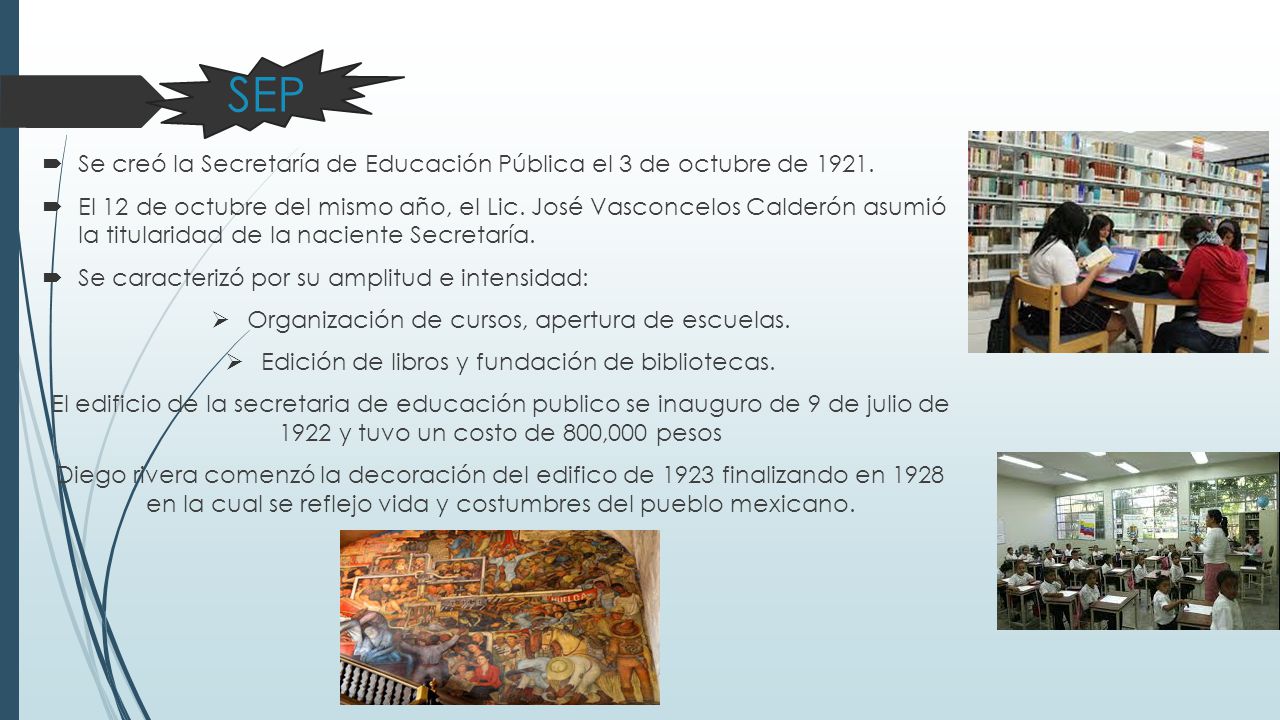 SEP Se creó la Secretaría de Educación Pública el 3 de octubre de