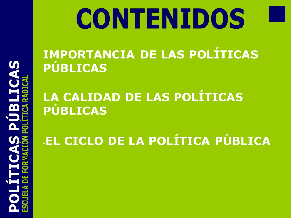 ESCUELA DE FORMACIÓN POLÍTICA RADICAL