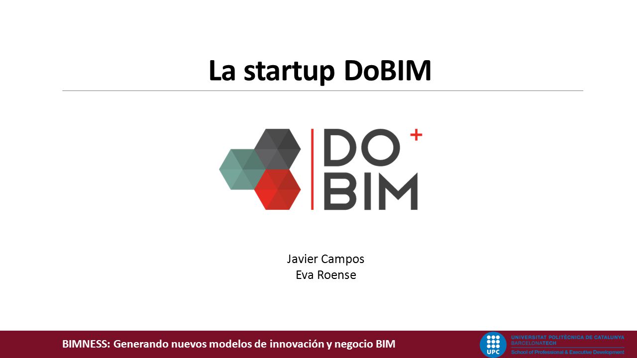 La startup DoBIM Javier Campos Eva Roense