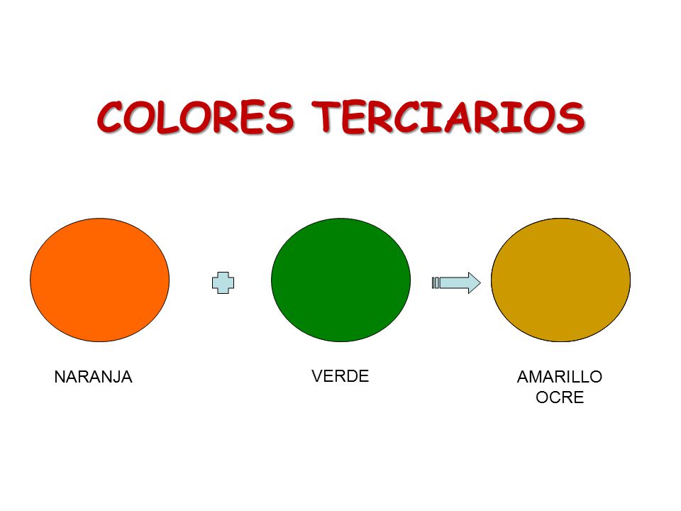 COLORES TERCIARIOS NARANJA VERDE AMARILLO OCRE