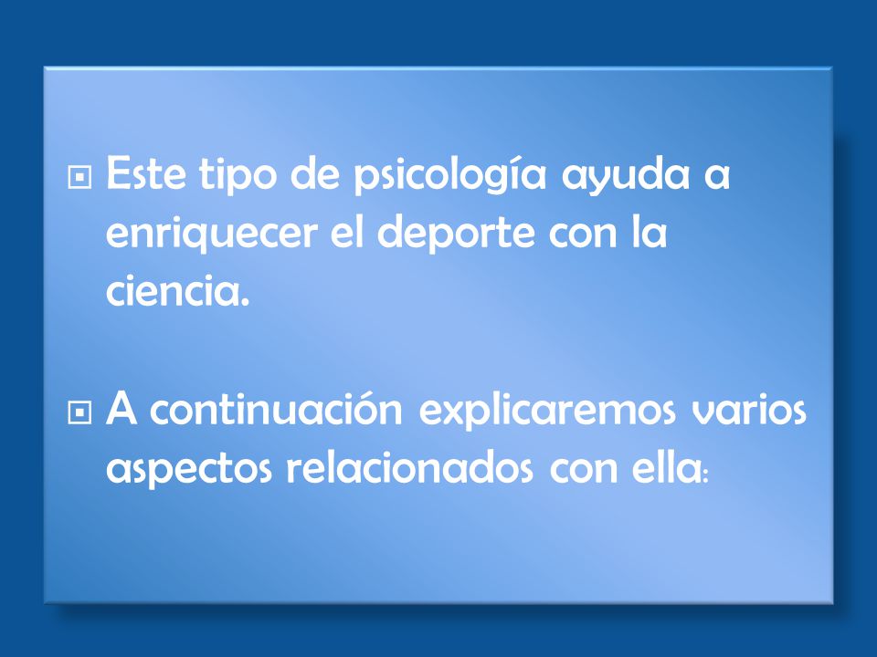 Este tipo de psicología ayuda a enriquecer el deporte con la ciencia.