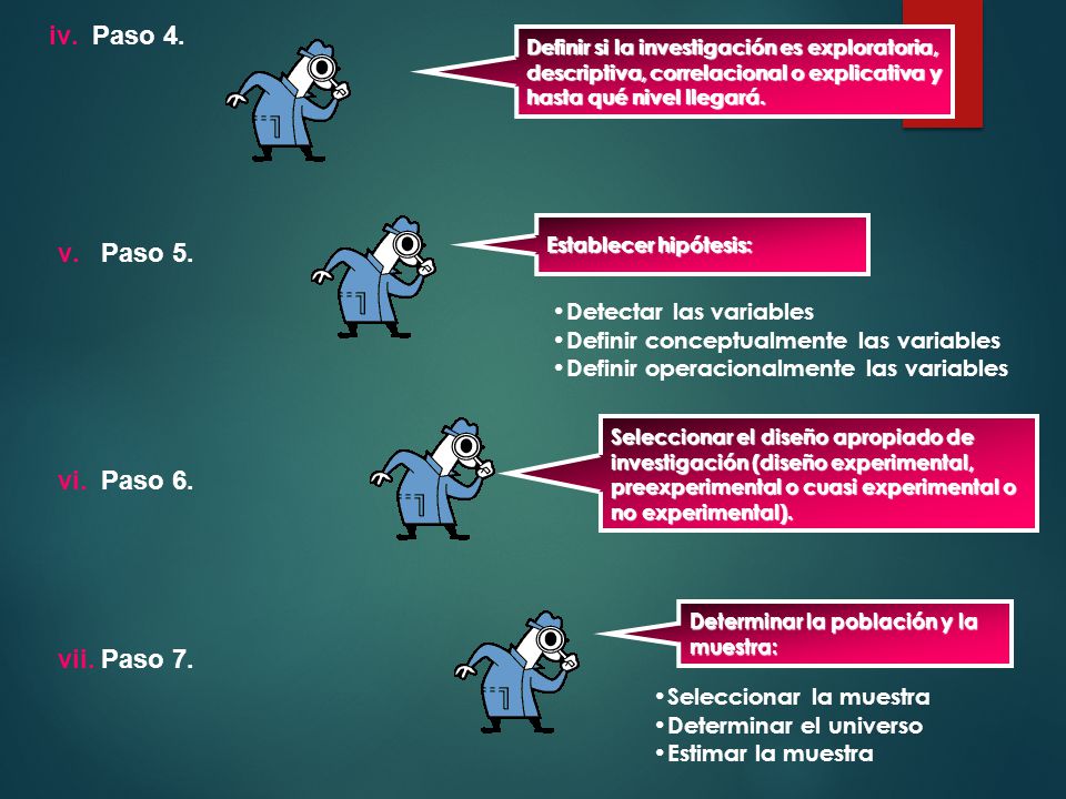 Paso 4. Paso 5. Paso 6. Paso 7. Detectar las variables