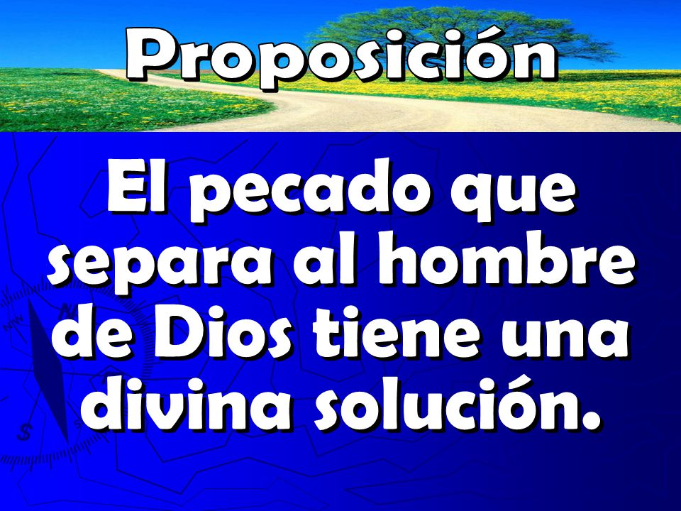 El pecado que separa al hombre de Dios tiene una divina solución.