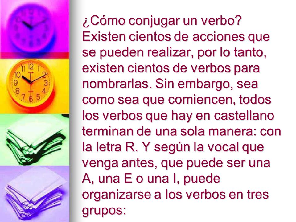 ¿Cómo conjugar un verbo