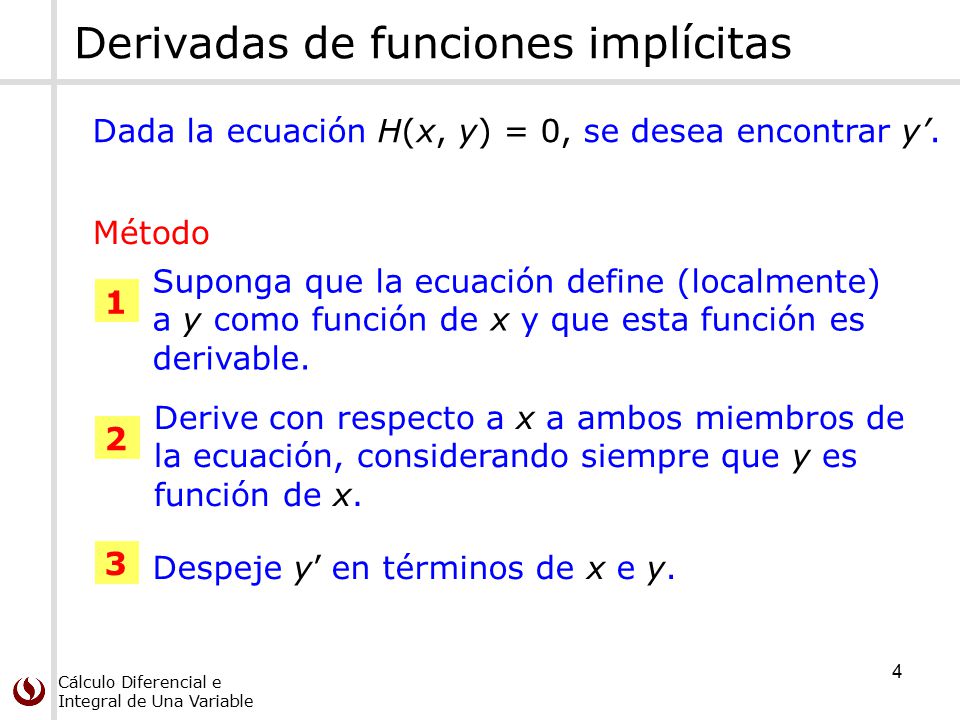 Derivada de funciones implícitas. - ppt video online descargar