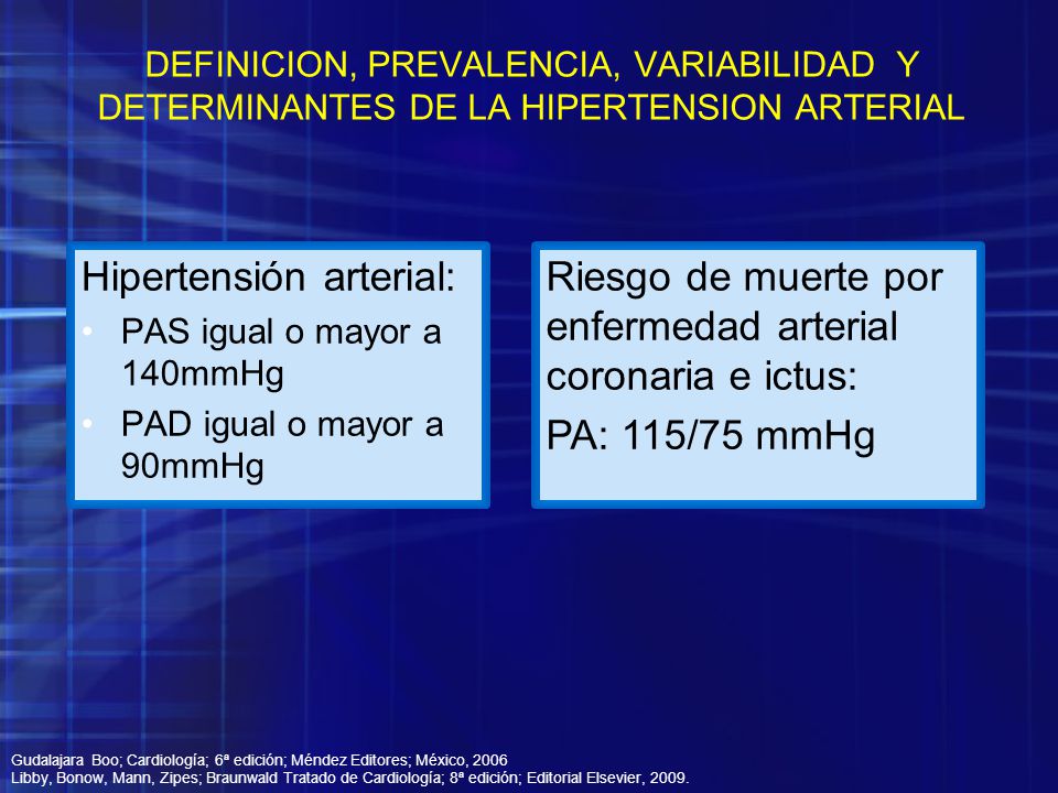 Hipertensión arterial: