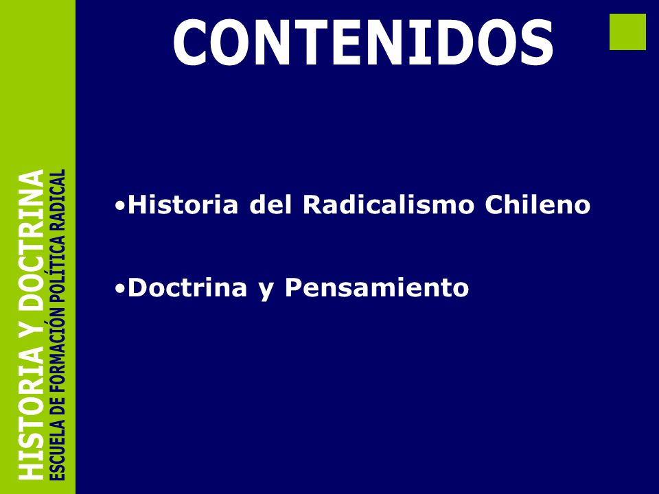 ESCUELA DE FORMACIÓN POLÍTICA RADICAL