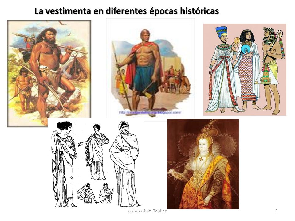 La vestimenta en diferentes épocas históricas