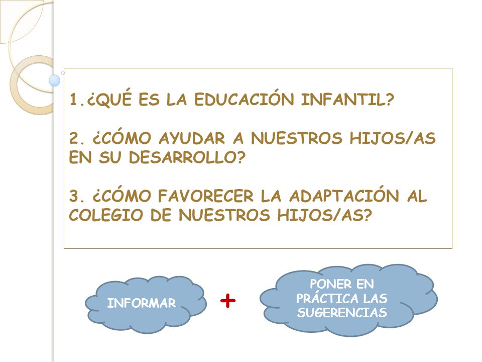 PONER EN PRÁCTICA LAS SUGERENCIAS