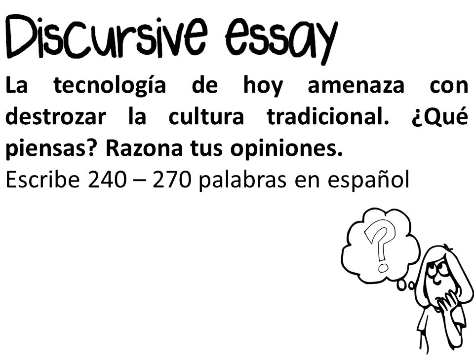 Escribe 240 – 270 palabras en español