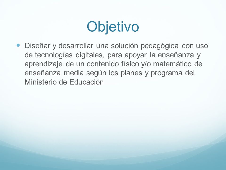 Objetivo