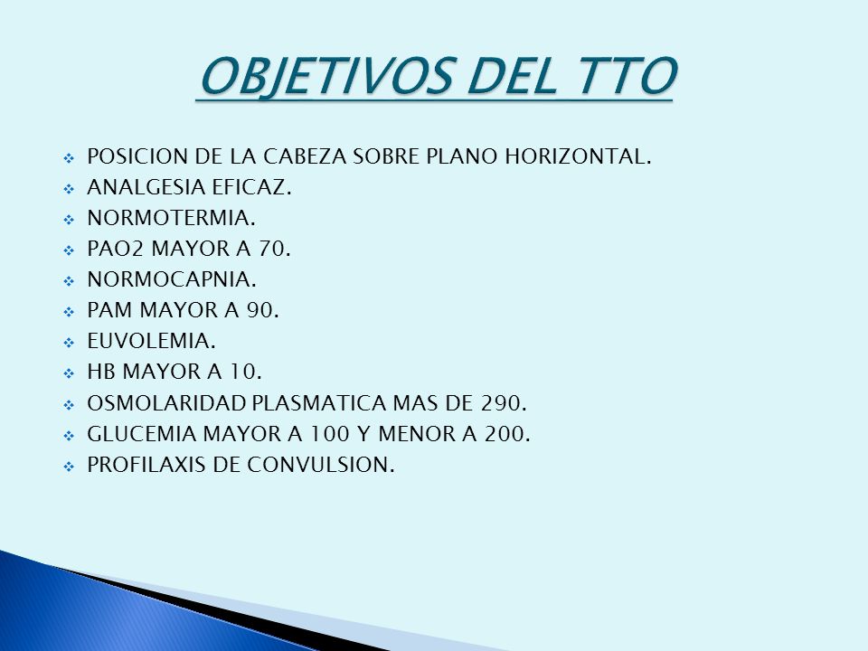 OBJETIVOS DEL TTO POSICION DE LA CABEZA SOBRE PLANO HORIZONTAL.