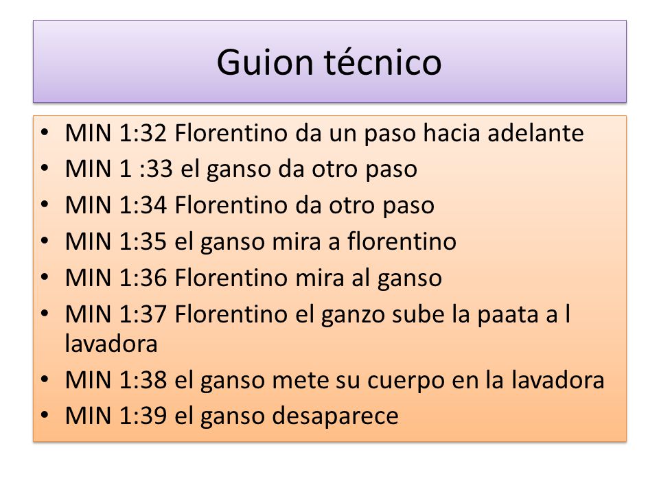 Guion técnico MIN 1:32 Florentino da un paso hacia adelante