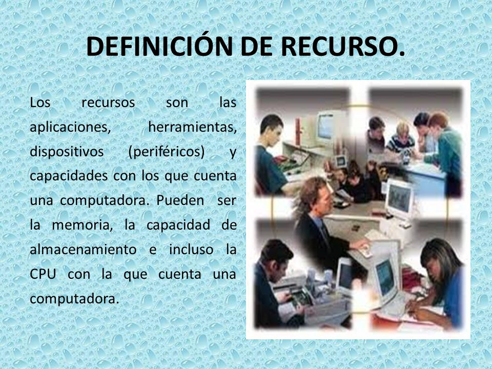 DEFINICIÓN DE RECURSO.