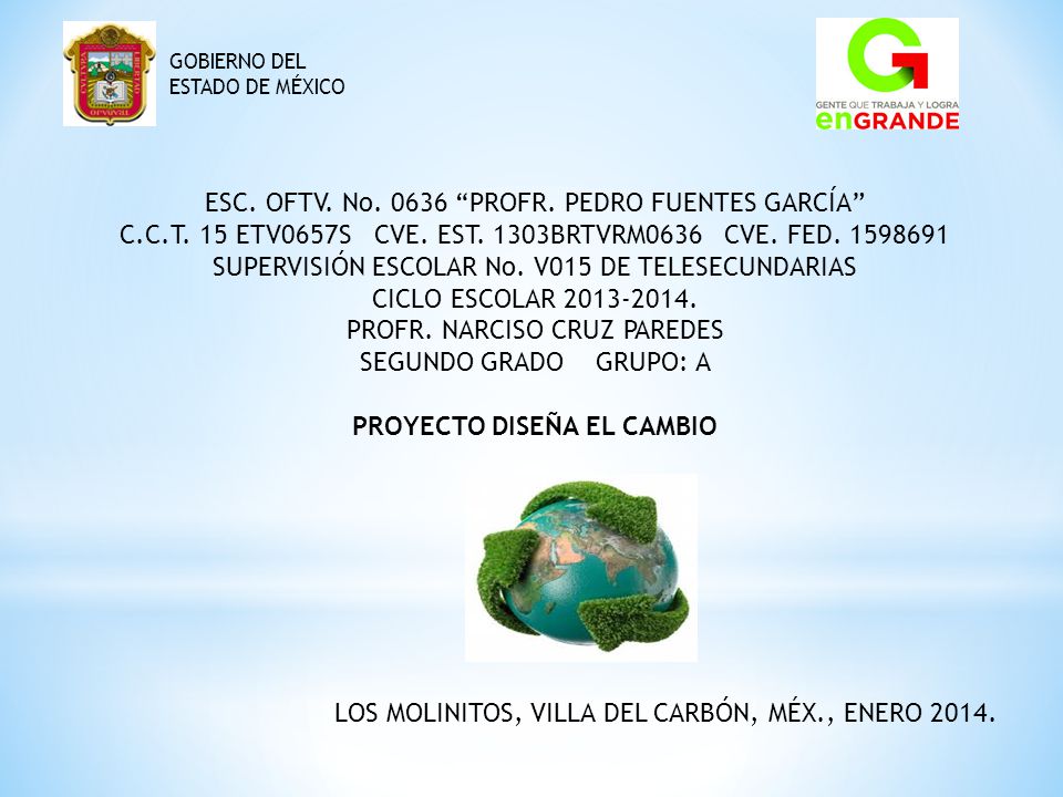 ESC. OFTV. No PROFR. PEDRO FUENTES GARCÍA