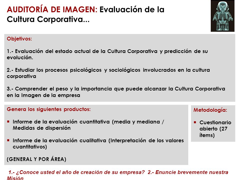 AUDITORÍA DE IMAGEN: Evaluación de la Cultura Corporativa...