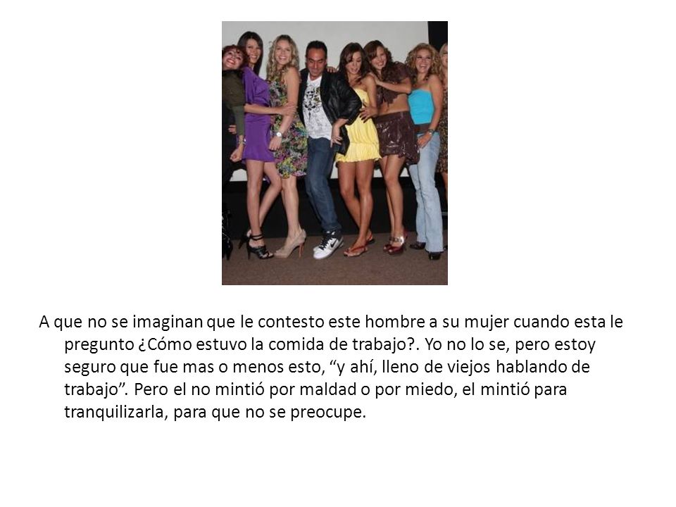 A que no se imaginan que le contesto este hombre a su mujer cuando esta le pregunto ¿Cómo estuvo la comida de trabajo .