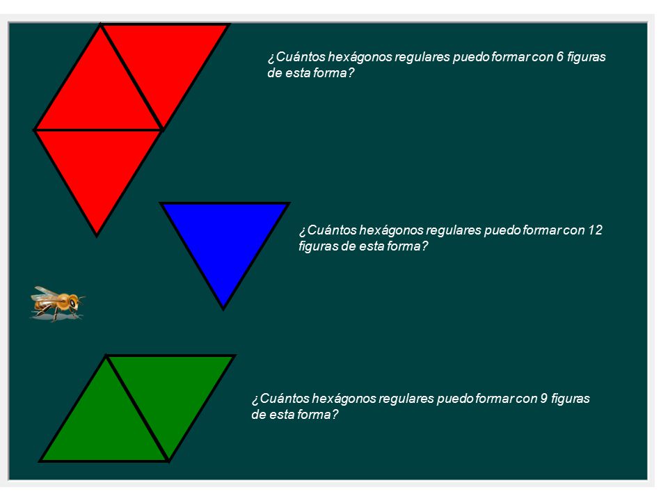 ¿Cuántos hexágonos regulares puedo formar con 6 figuras de esta forma