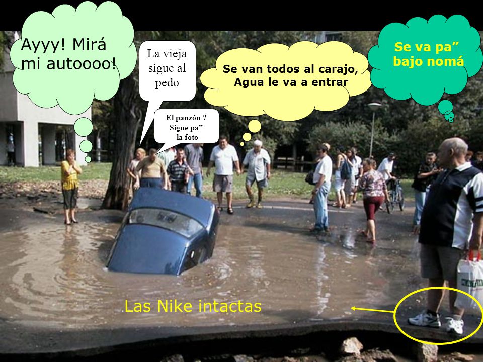 Ayyy! Mirá mi autoooo! Las Nike intactas Se va pa