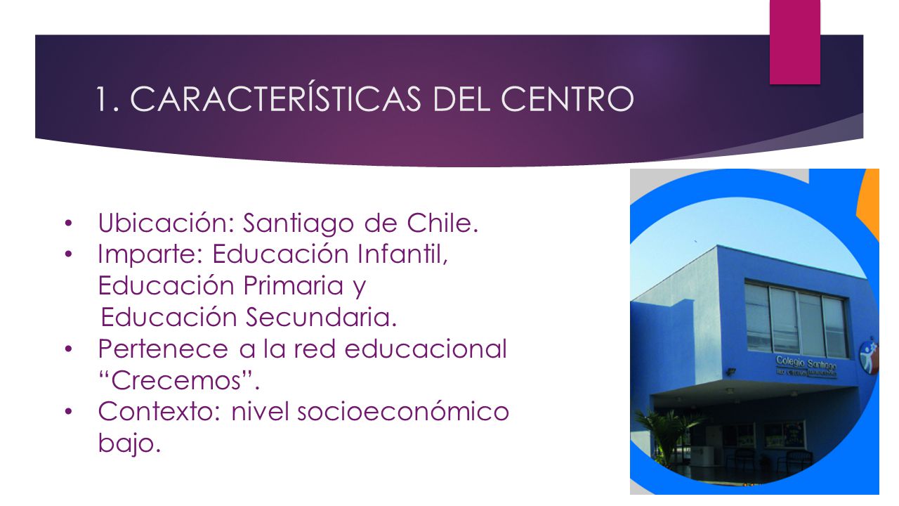 1. CARACTERÍSTICAS DEL CENTRO