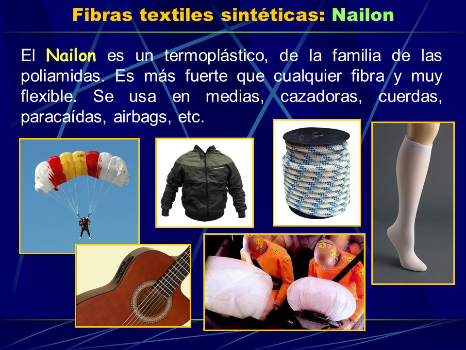 Fibras textiles sintéticas: Nailon