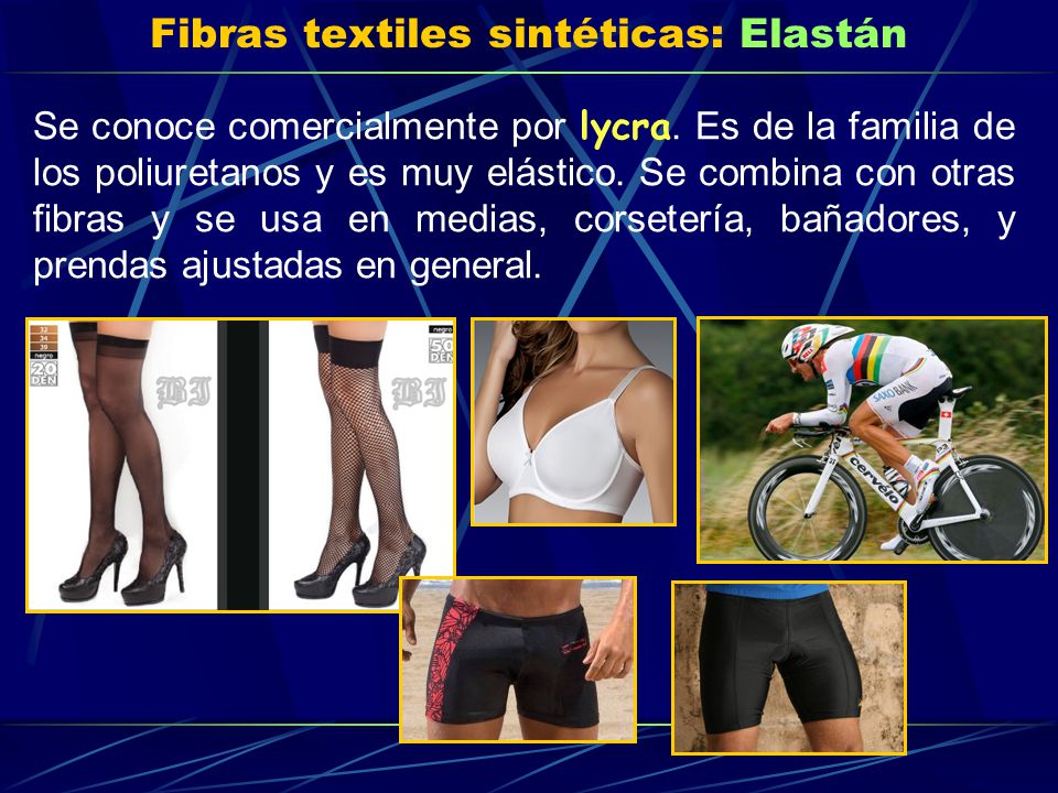 Fibras textiles sintéticas: Elastán