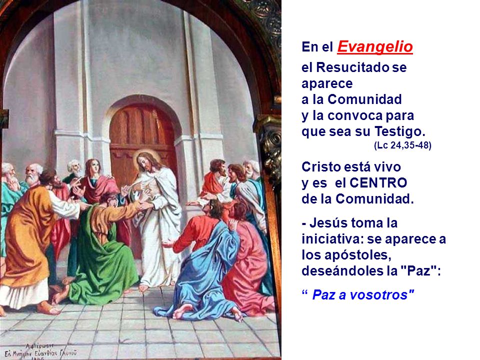 Cristo está vivo y es el CENTRO de la Comunidad.