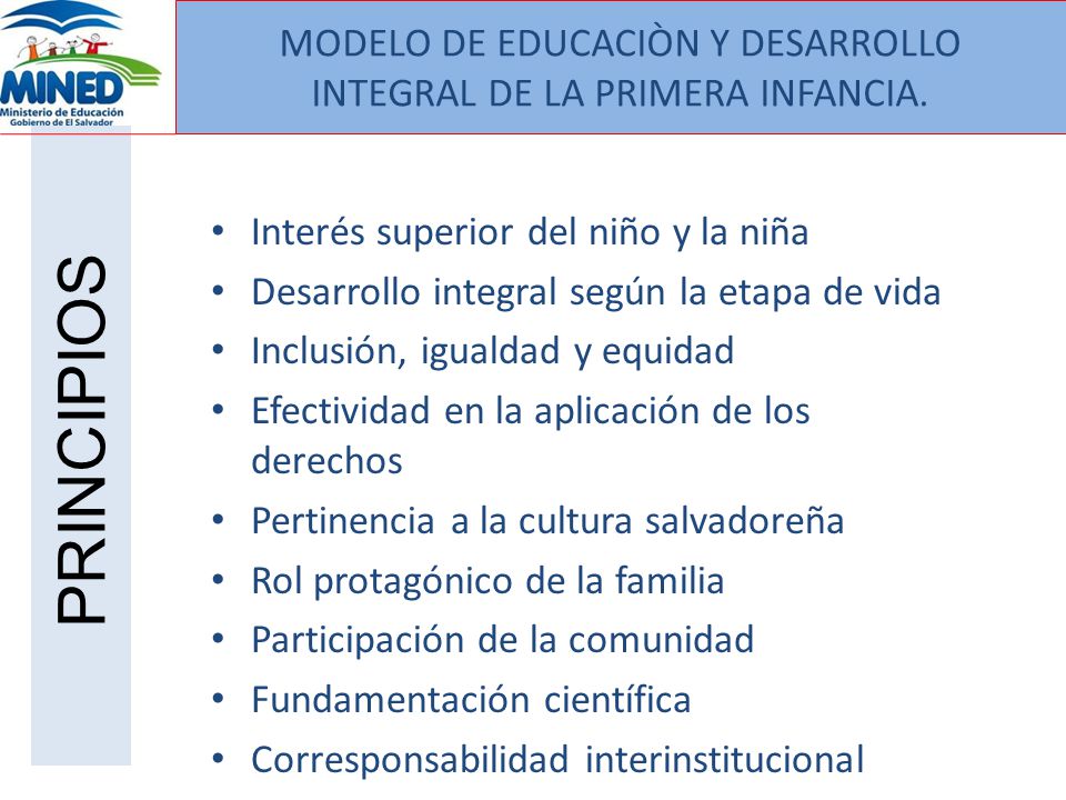 MODELO DE EDUCACIÒN Y DESARROLLO INTEGRAL DE LA PRIMERA INFANCIA.