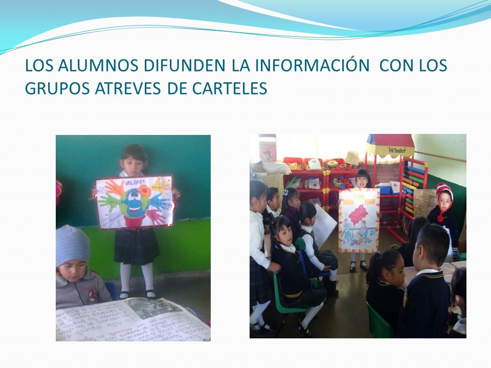 LOS ALUMNOS DIFUNDEN LA INFORMACIÓN CON LOS GRUPOS ATREVES DE CARTELES