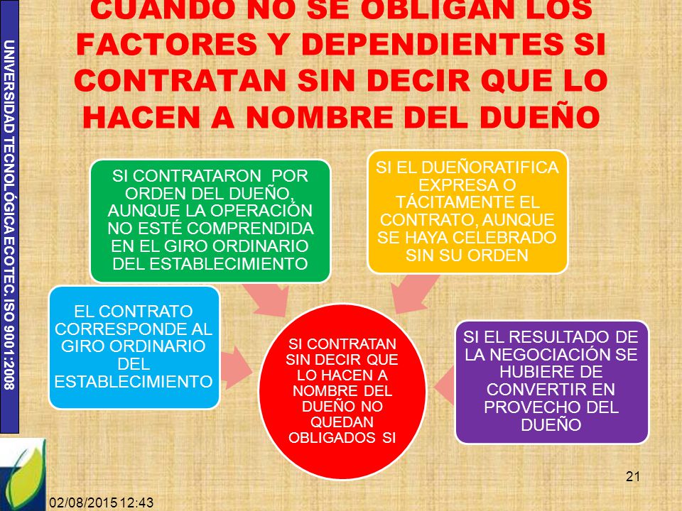 EL CONTRATO CORRESPONDE AL GIRO ORDINARIO DEL ESTABLECIMIENTO