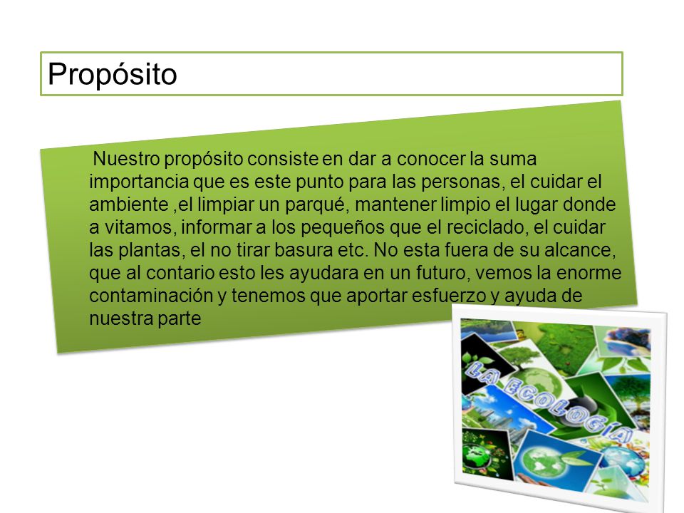 Propósito