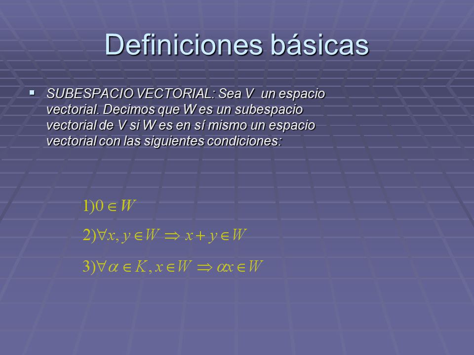 Definiciones básicas