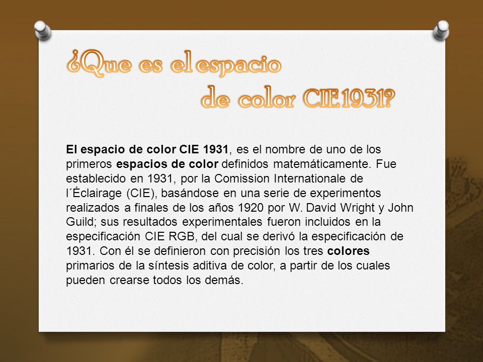 ¿Que es el espacio de color CIE 1931