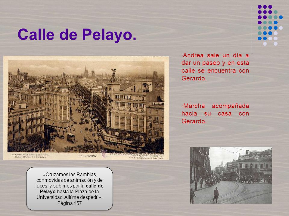 Calle de Pelayo. ·Marcha acompañada hacia su casa con Gerardo.