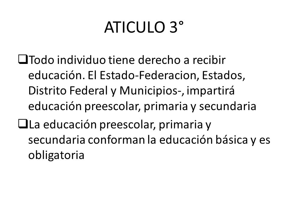 ATICULO 3°