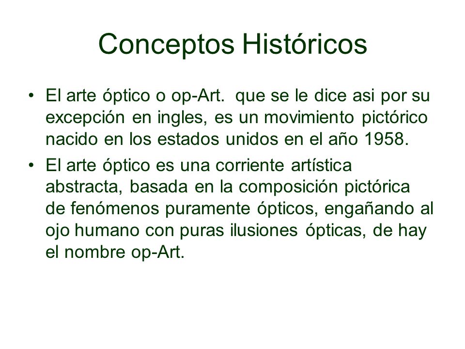 Conceptos Históricos