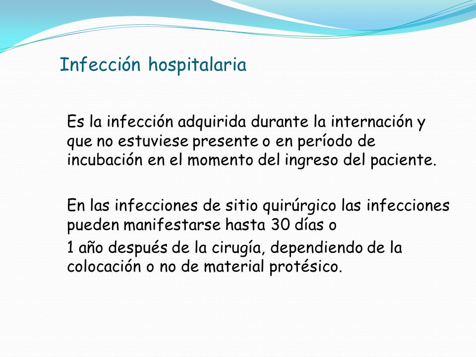 Infección hospitalaria