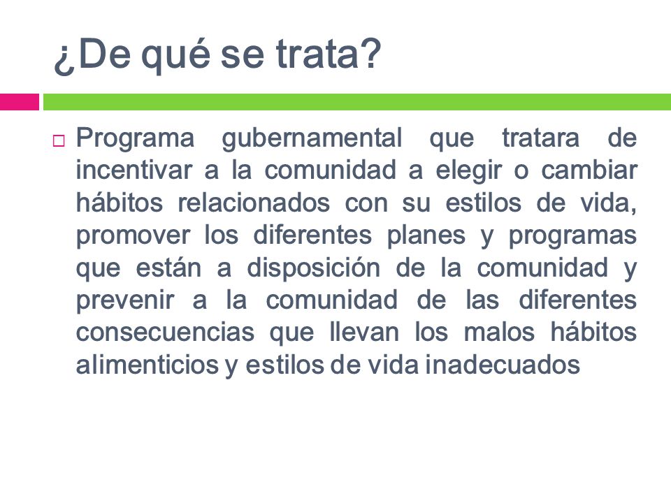 ¿De qué se trata