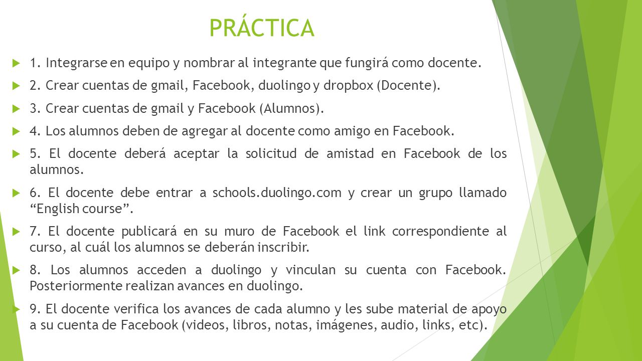 PRÁCTICA 1. Integrarse en equipo y nombrar al integrante que fungirá como docente.