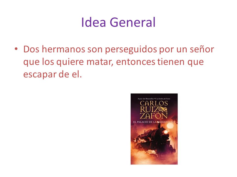 Idea General Dos hermanos son perseguidos por un señor que los quiere matar, entonces tienen que escapar de el.
